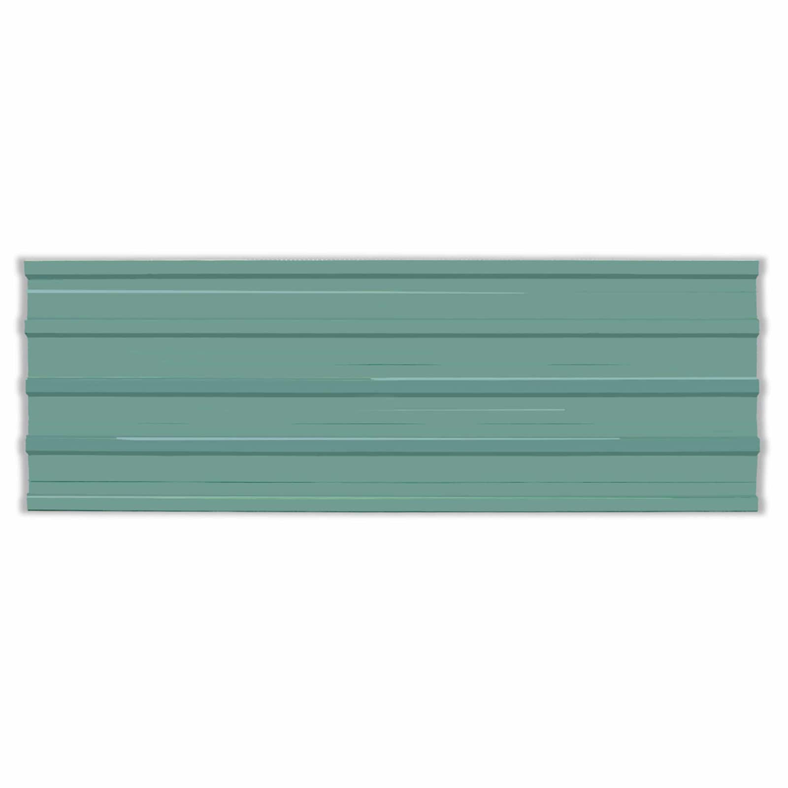 Krovni panel 12 pcs Zelena 129 x 45 cm Pocinčani čelik