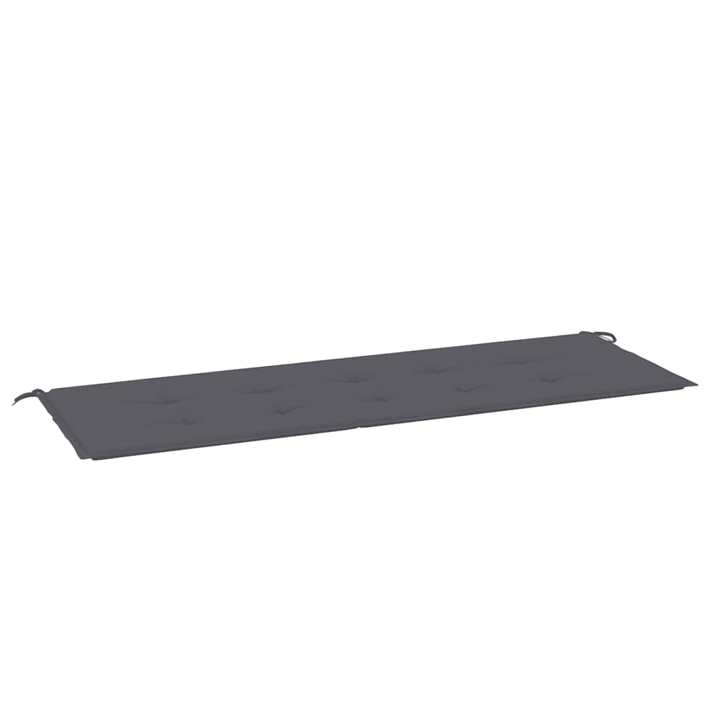 Jastuk za vrtnu klupu antracit 150 x 50 x 3 cm tkanina Oxford