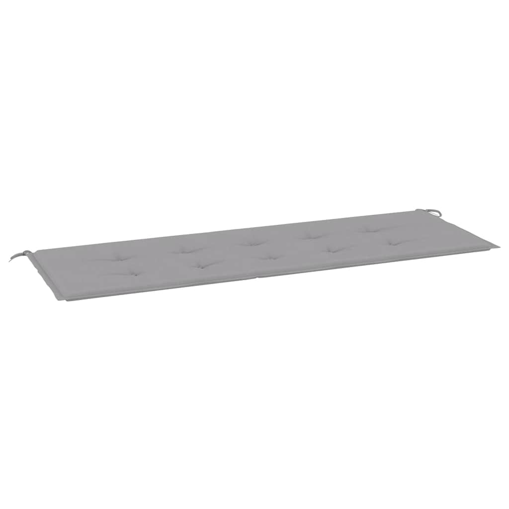 Jastuk za vrtnu klupu sivi 150x50x4 cm od tkanine Oxford