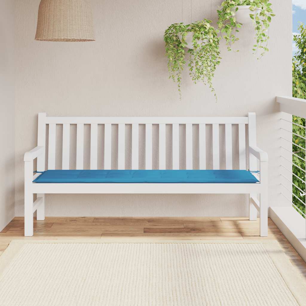 Jastuk za vrtnu klupu plavi 180 x 50 x 3 cm od tkanine Oxford