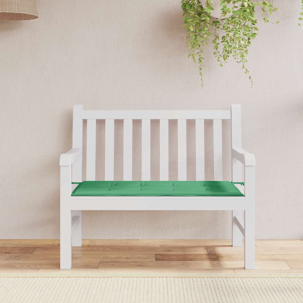 Jastuk za vrtnu klupu zeleni 120x50x4 cm od tkanine Oxford