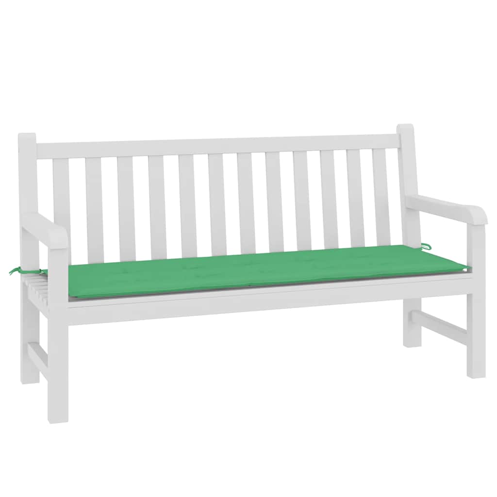 Jastuk za vrtnu klupu zeleni 150 x 50 x 3 cm od tkanine Oxford