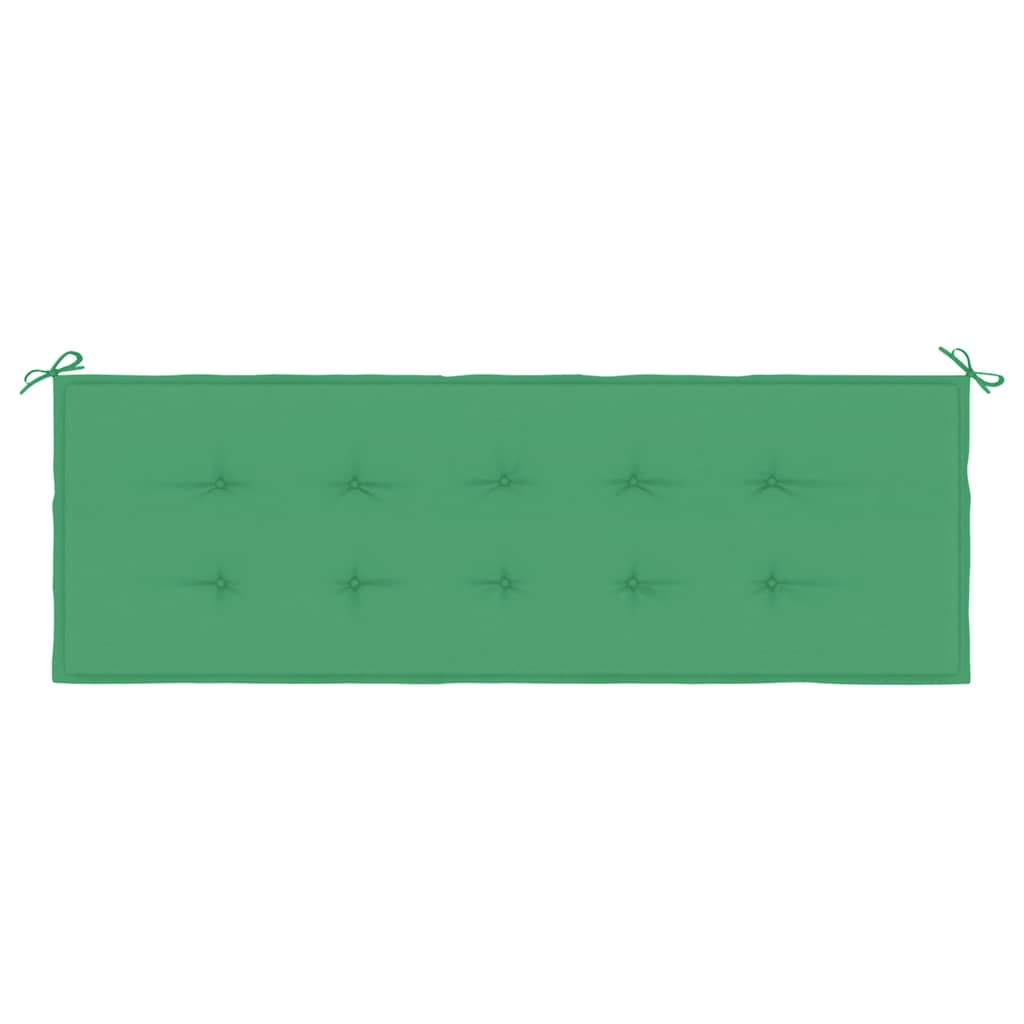 Jastuk za vrtnu klupu zeleni 150 x 50 x 3 cm od tkanine Oxford