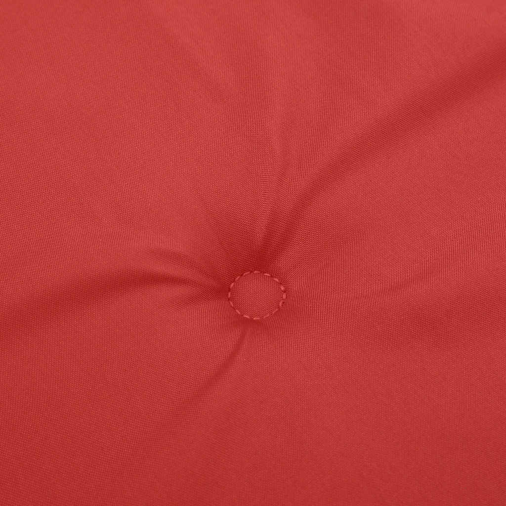 Jastuk za vrtnu klupu crveni 100 x 50 x 3 cm od tkanine Oxford