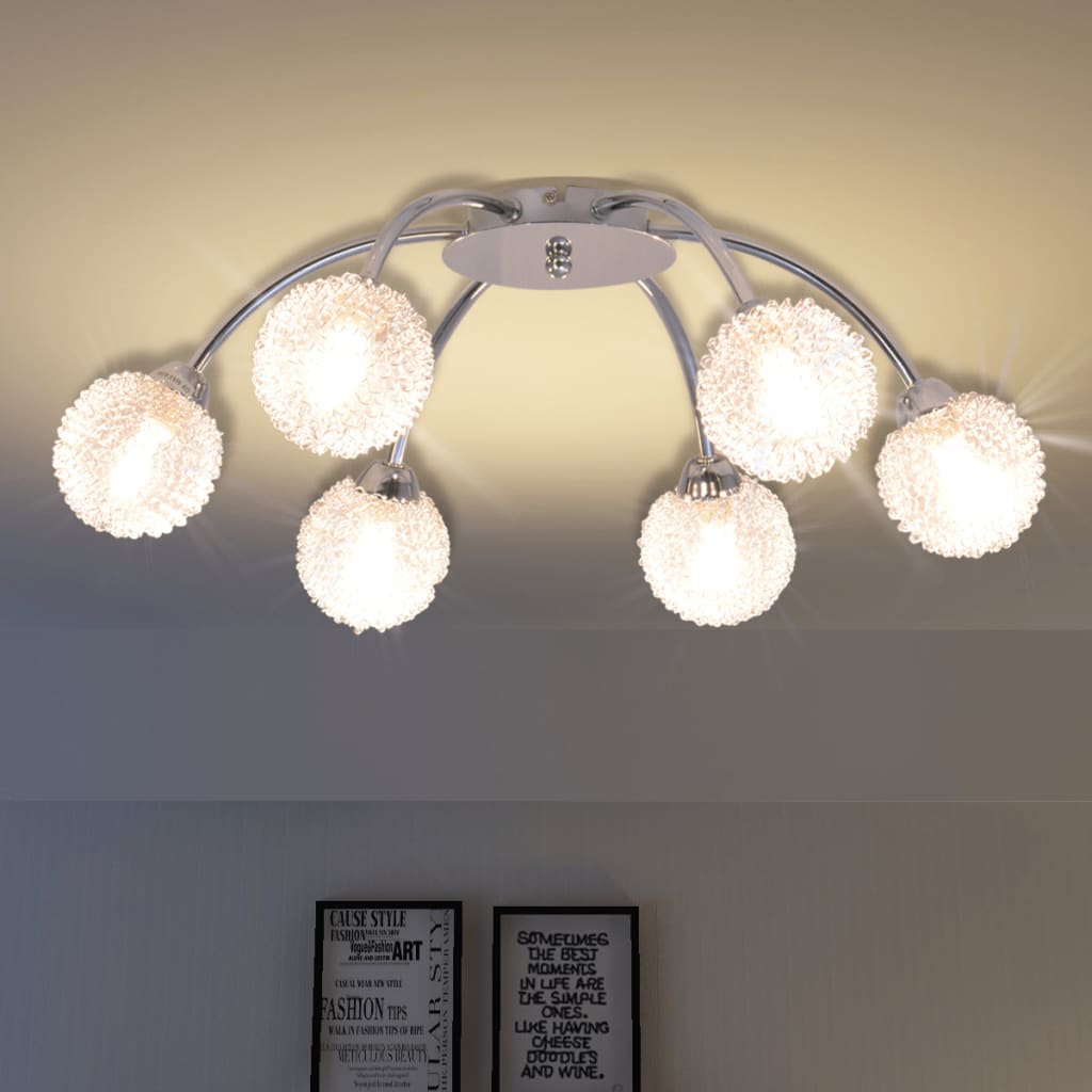 Stropna svjetiljka sa 6 LED žarulja G9 240 W