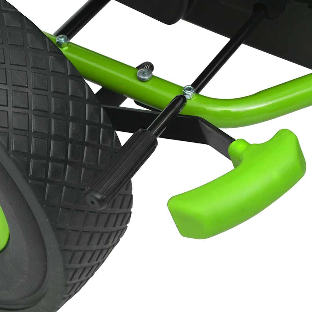 Go Kart s Pedalama i Podesivim Sjedalom Zeleni