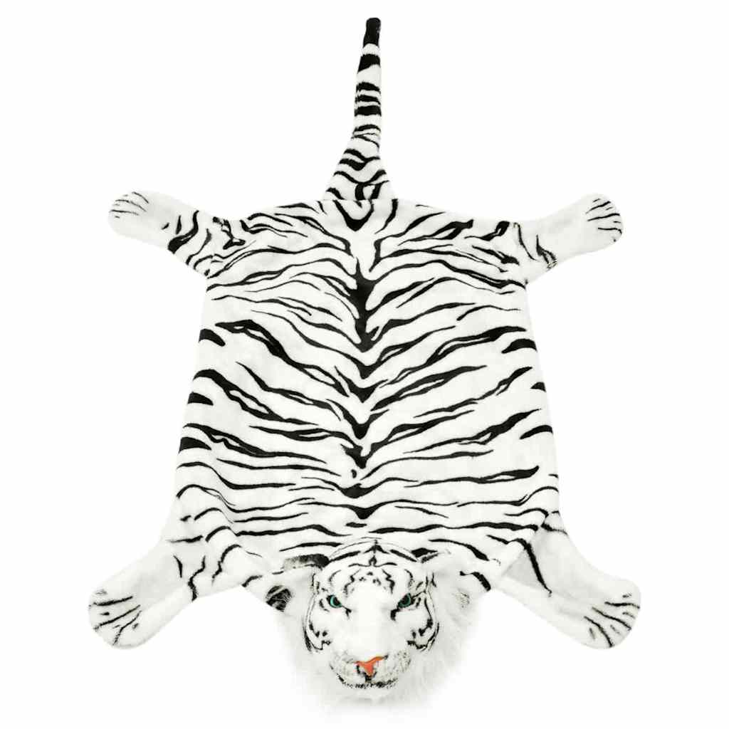 Tepih Tigar od Pliša 144 cm Bijeli