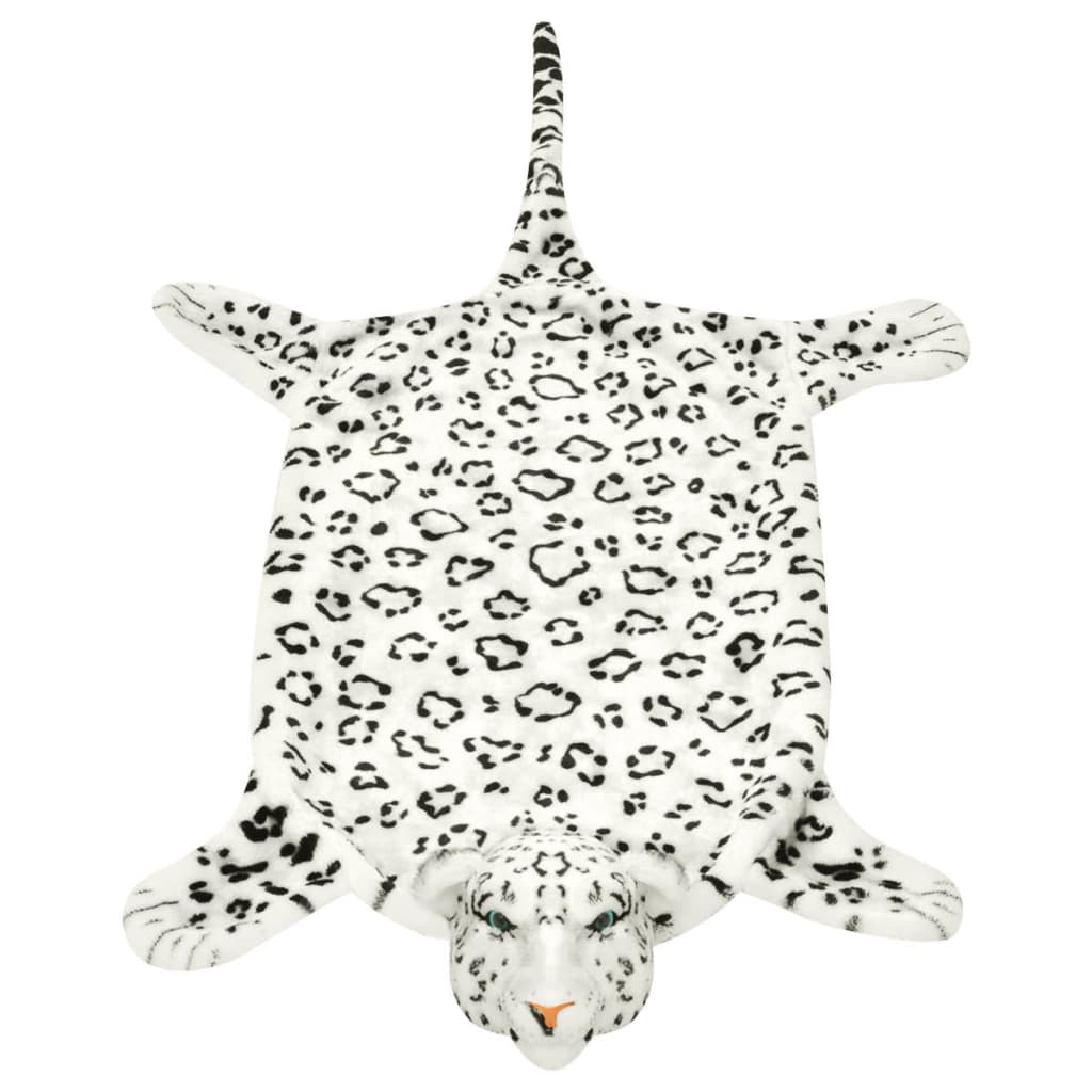 Tepih Leopard od Pliša 139 cm Bijeli