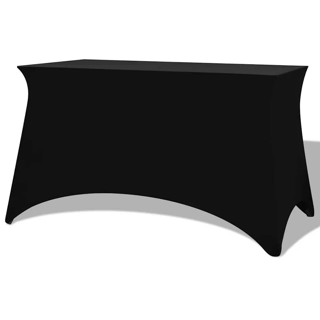 Rastezljiva Navlaka za Stol 2 kom 183x76x74 cm Crna