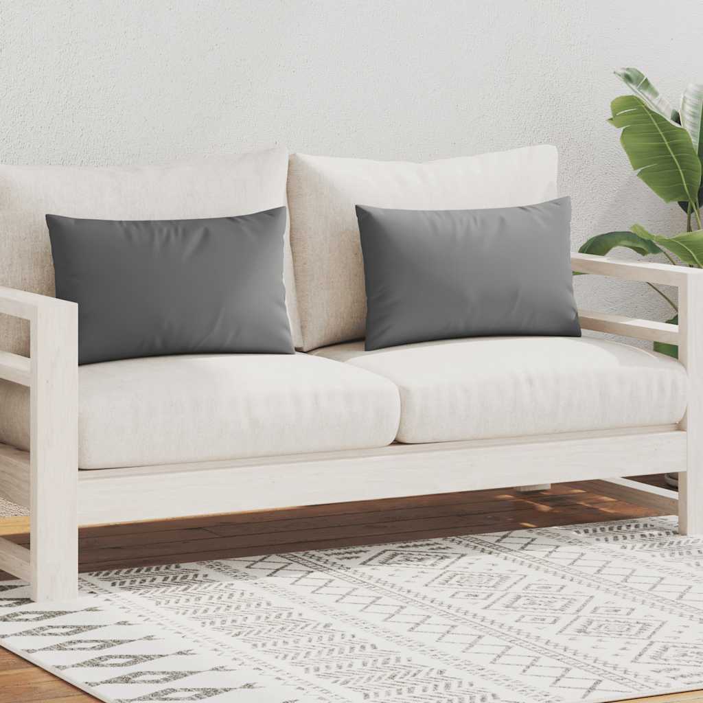 Vrtni jastuci 2 kom 60 x 40 cm sivi