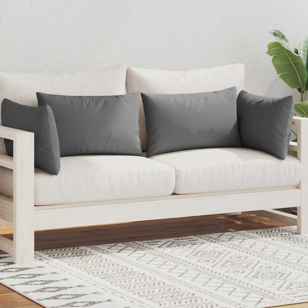 Vrtni jastuci 4 kom 60 x 40 cm sivi