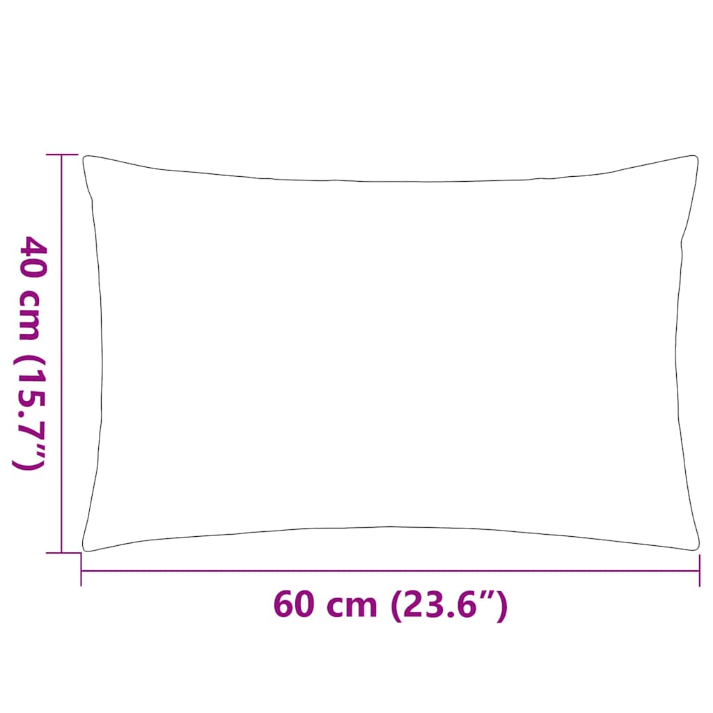 Vrtni jastuci 4 kom 60 x 40 cm sivi
