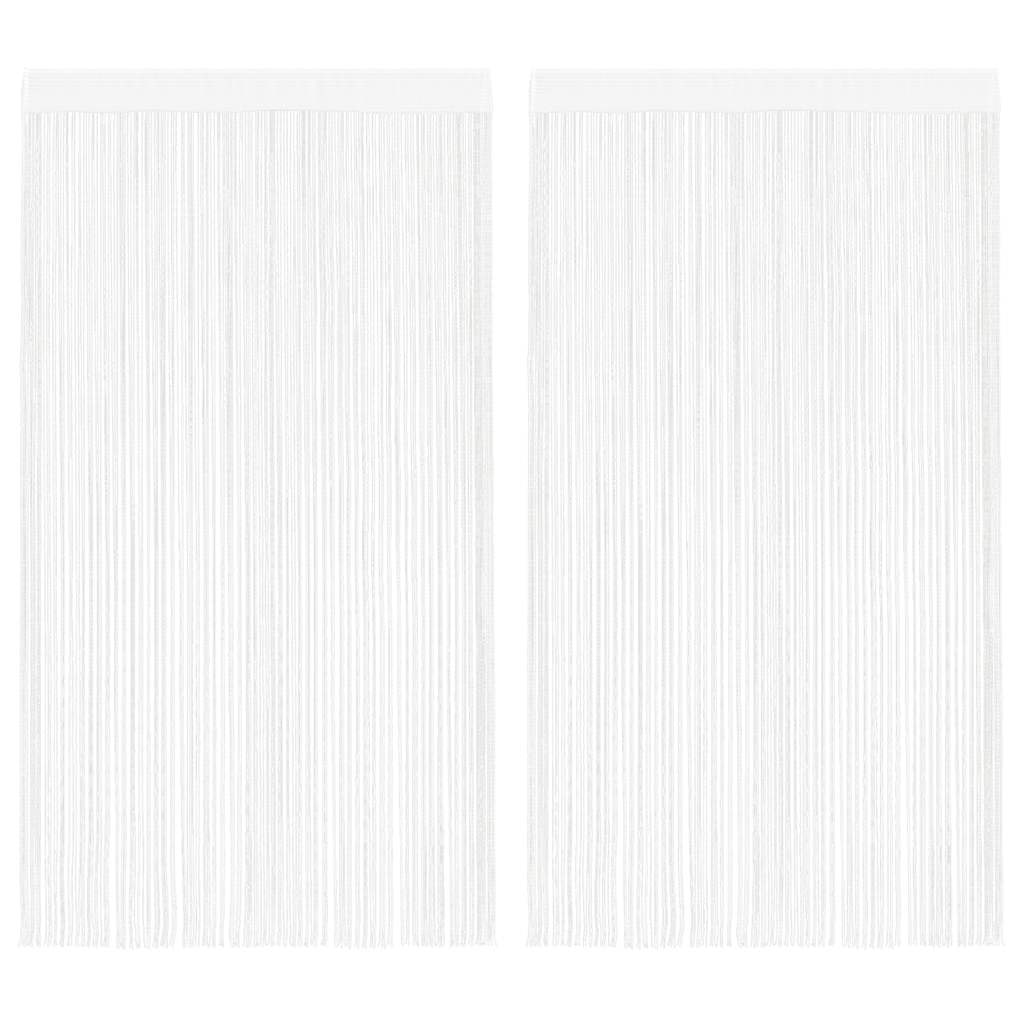 Končane Zavjese 2 kom 140x250 cm Bijele