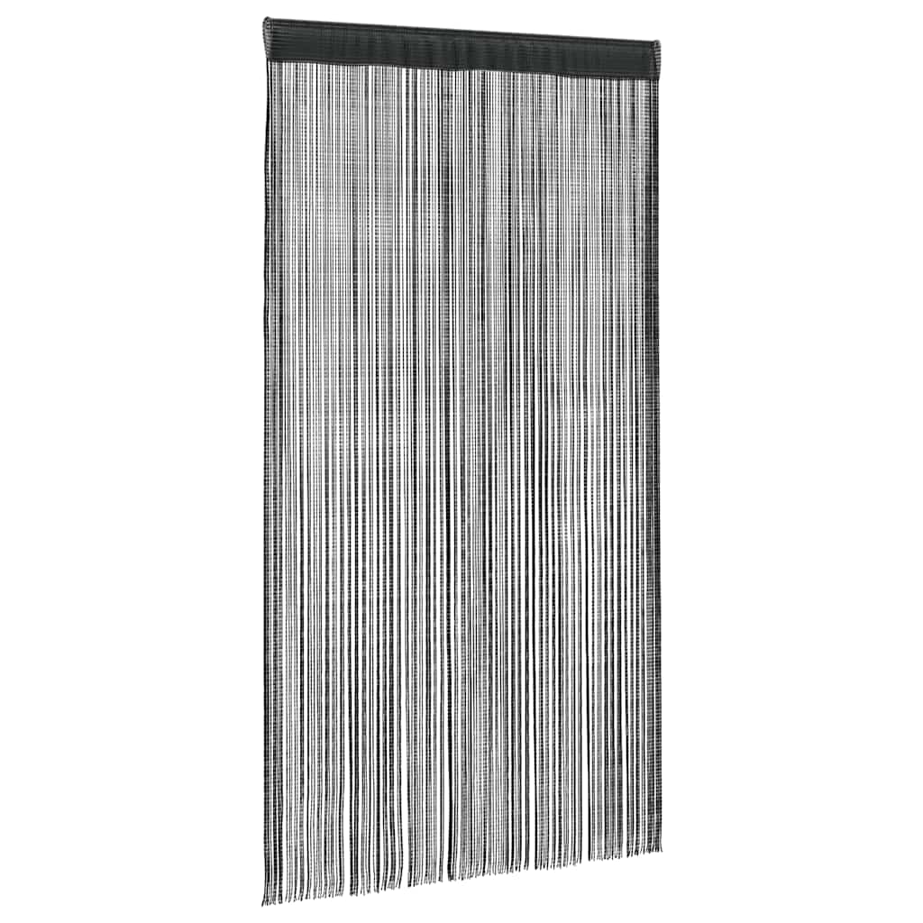Končane Zavjese 2 kom 140x250 cm Crne