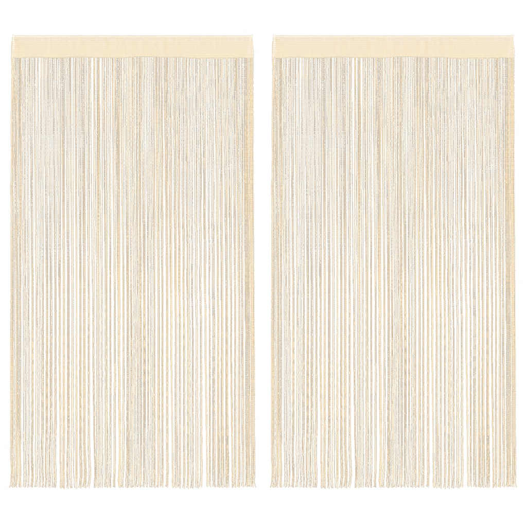 Končane Zavjese 2 kom 140x250 cm Krem