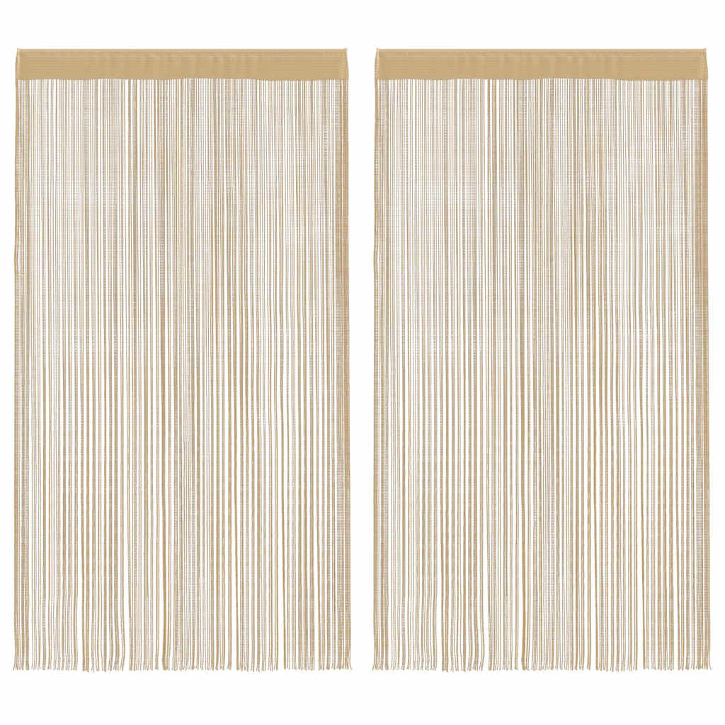 Končane Zavjese 2 kom 100x250 cm Bež