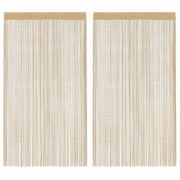 Končane Zavjese 2 kom 100x250 cm Bež