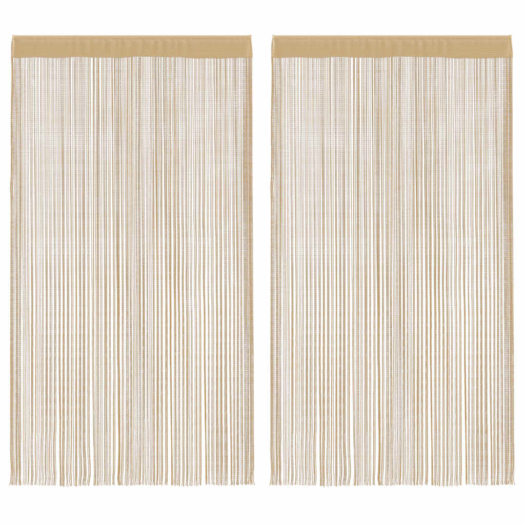 Končane Zavjese 2 kom 140x250 cm Bež