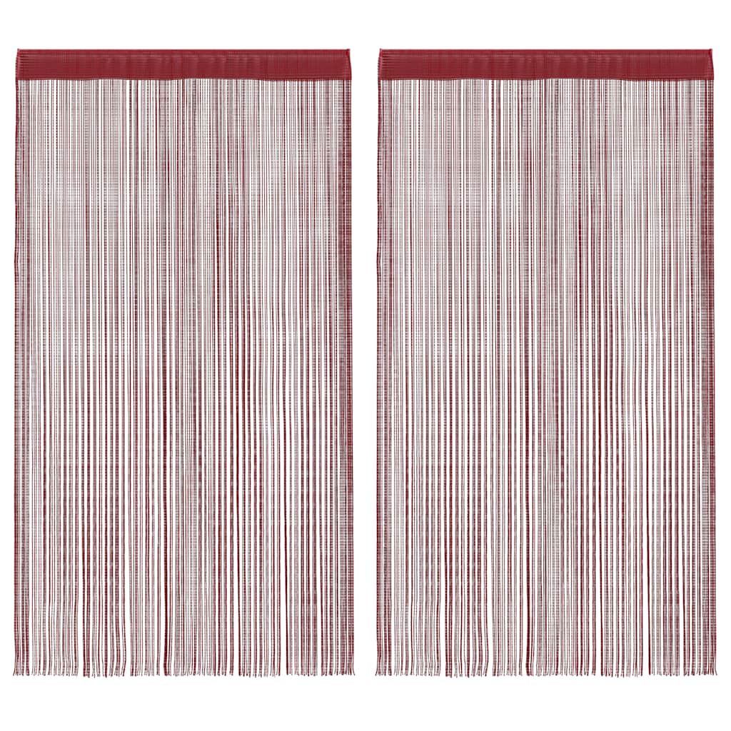 Končane Zavjese 2 kom 140x250 cm Bordo