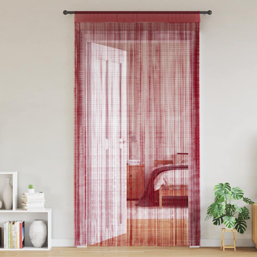 Končane Zavjese 2 kom 140x250 cm Bordo