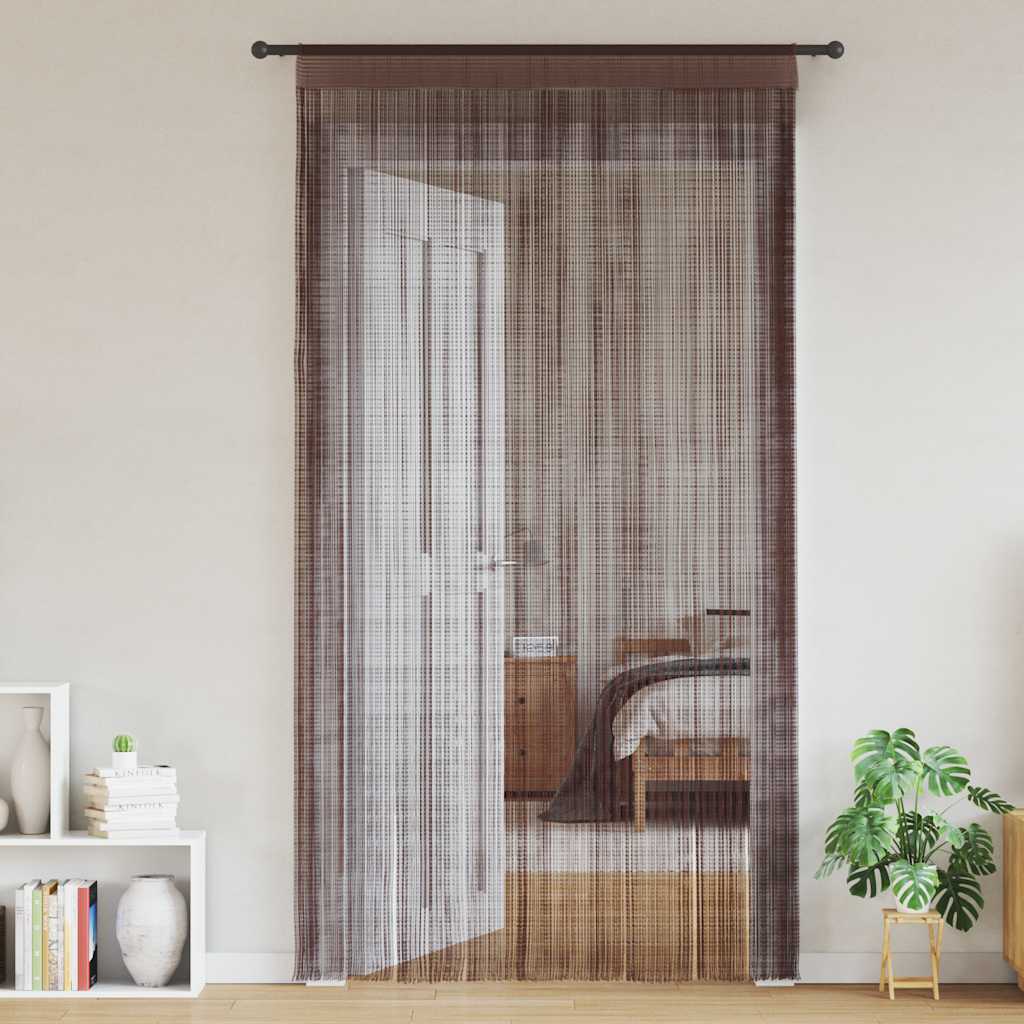Končane Zavjese 2 kom 100x250 cm Smeđe