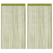 Končane Zavjese 2 kom 100x250 cm Zelene