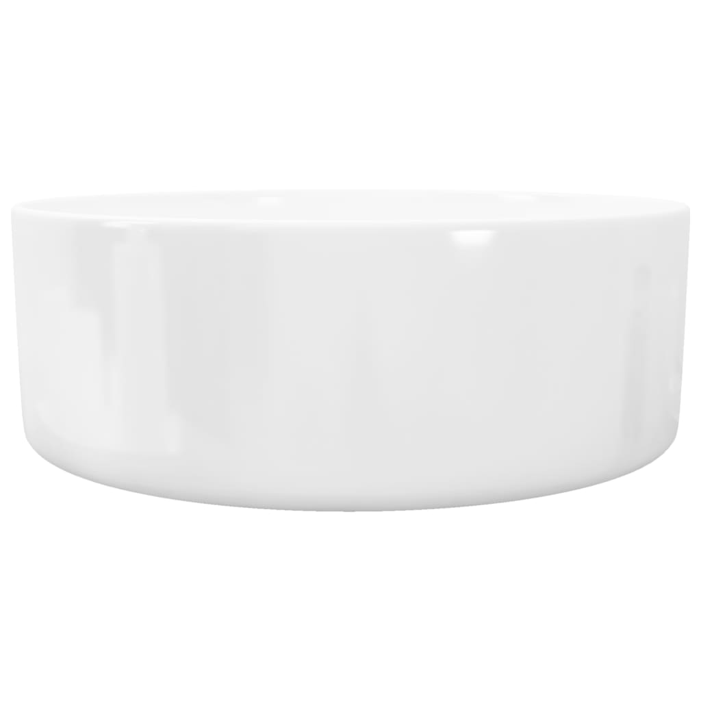 Umivaonik okrugli od keramike bijeli 40 x 15 cm