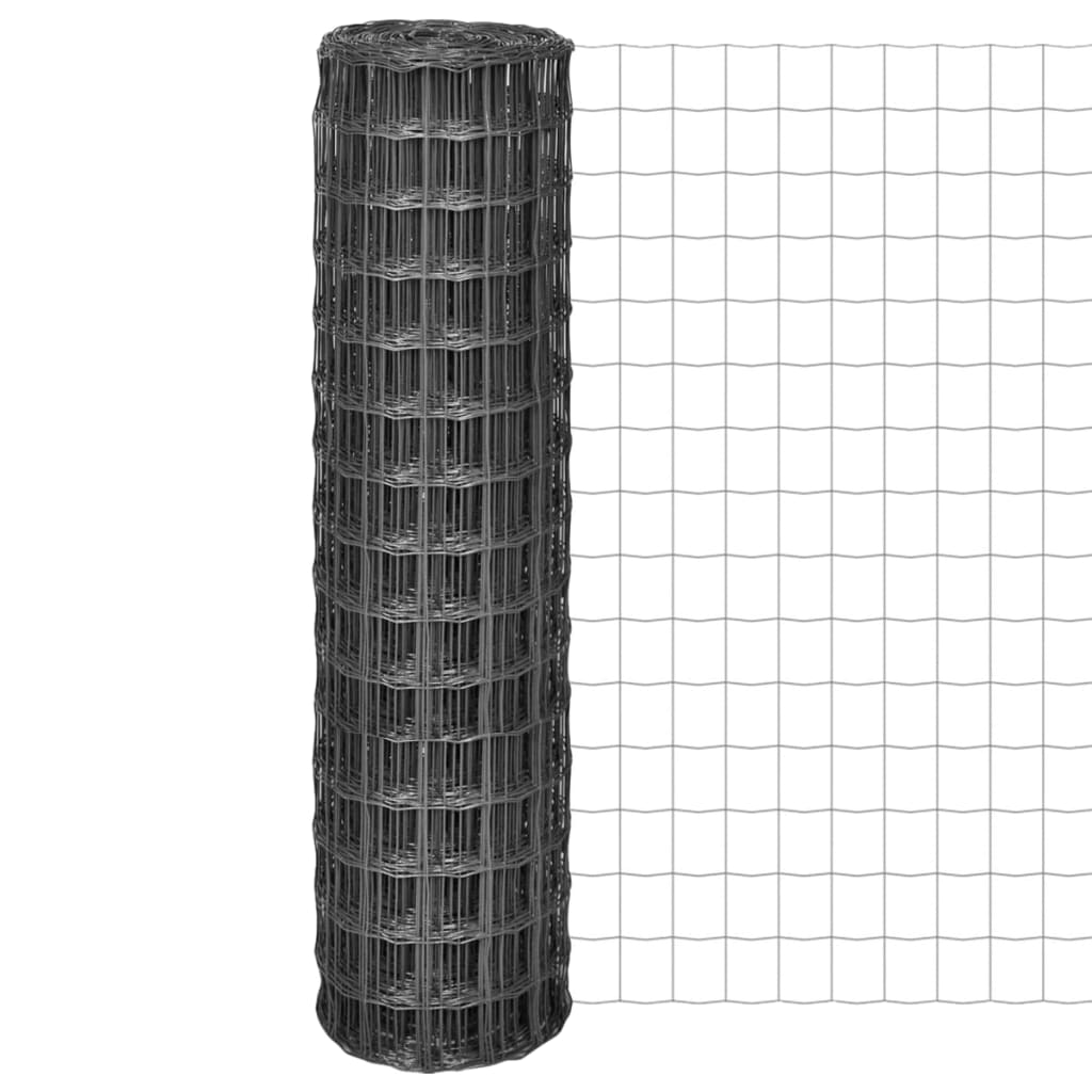 Euro ograda 10 x 1,5 m čelična siva