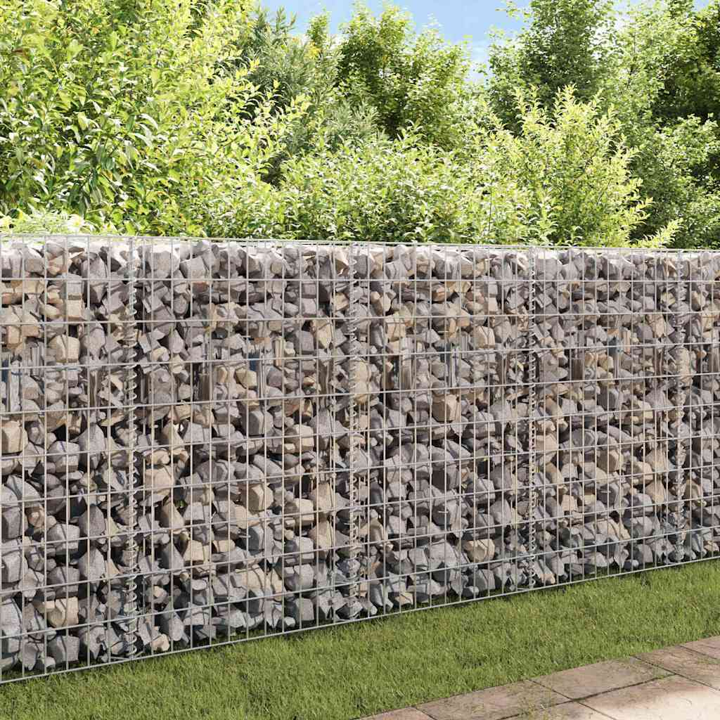 Gabionska košara od pocinčanog čelika 120 x 30 x 100 cm