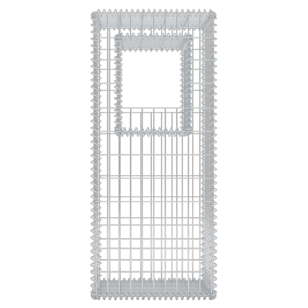 Gabionske stupne košare/sadilice 2 kom čelične 50 x 50 x 120 cm