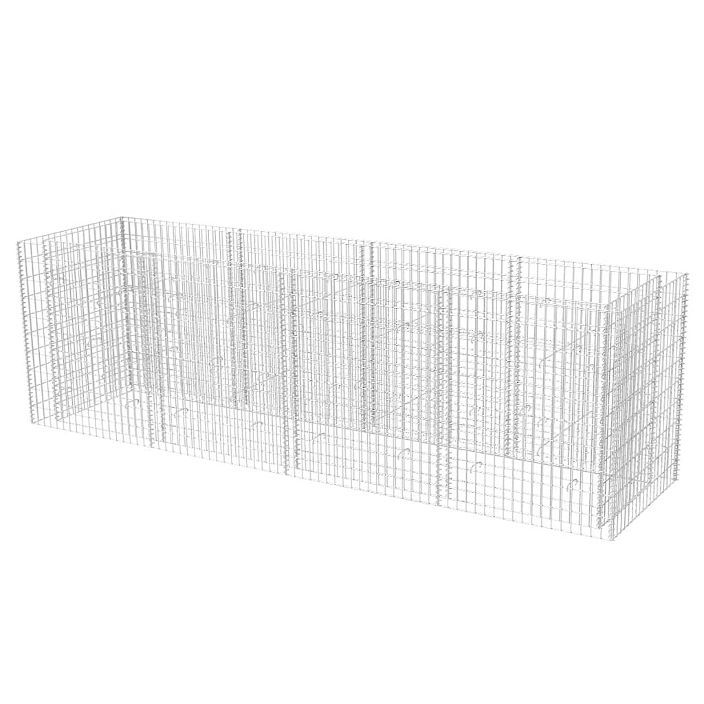 Gabionska sadilica čelična 360 x 90 x 100 cm