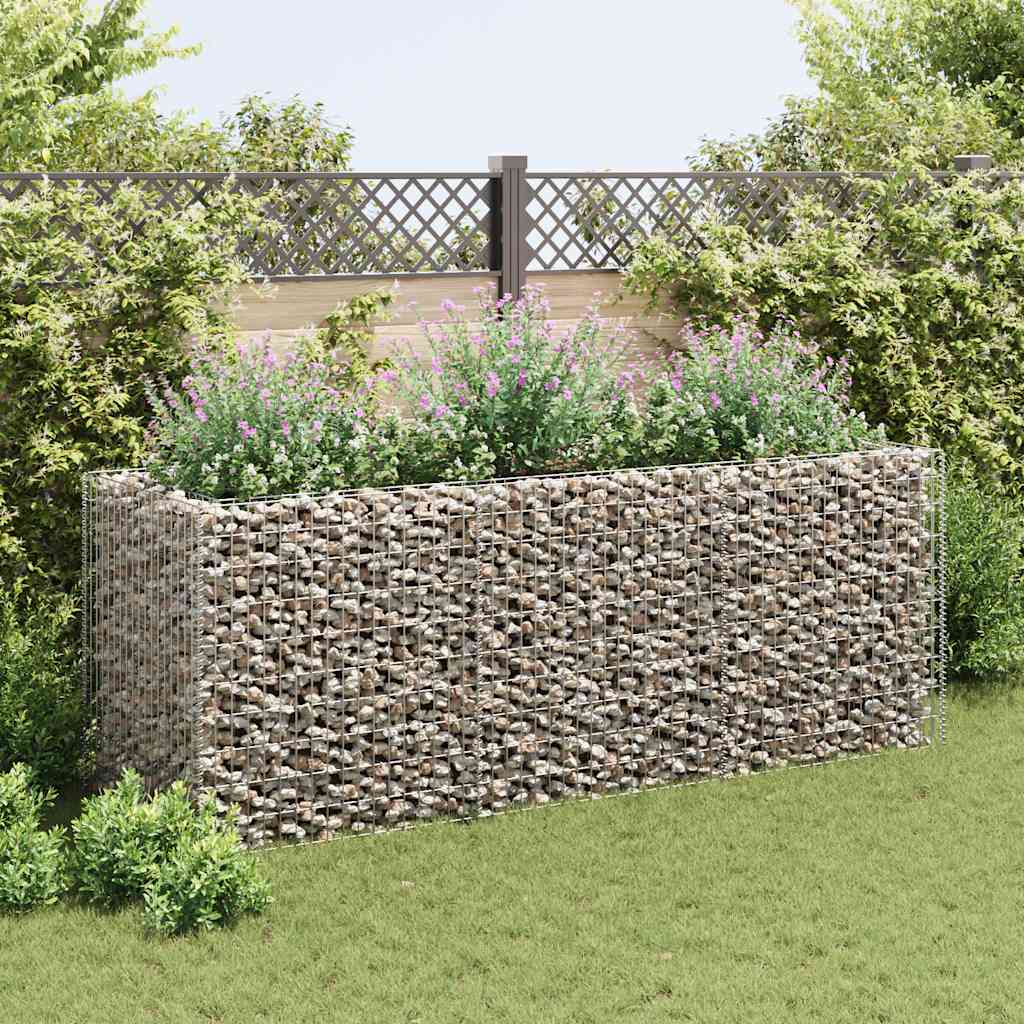 Gabionska sadilica čelična 270 x 90 x 100 cm