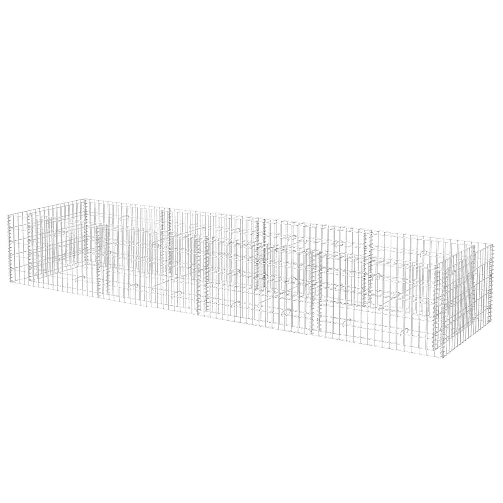 Gabionska sadilica čelična 360 x 90 x 50 cm