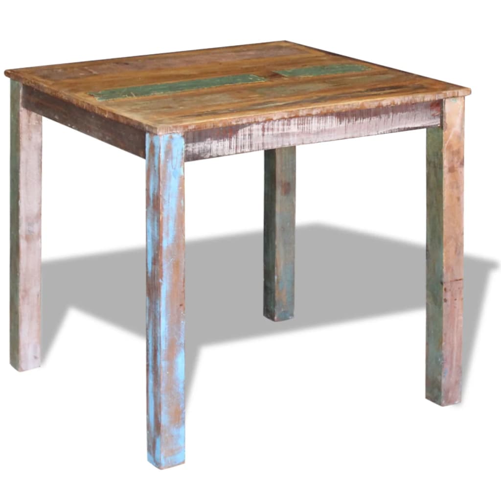 Blagovaonski stol od masivnog obnovljenog drva 80 x 82 x 76 cm