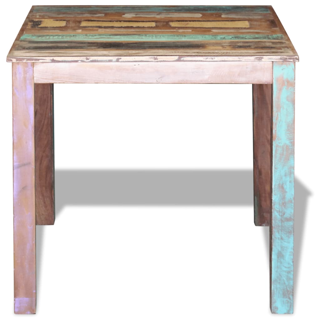 Blagovaonski stol od masivnog obnovljenog drva 80 x 82 x 76 cm