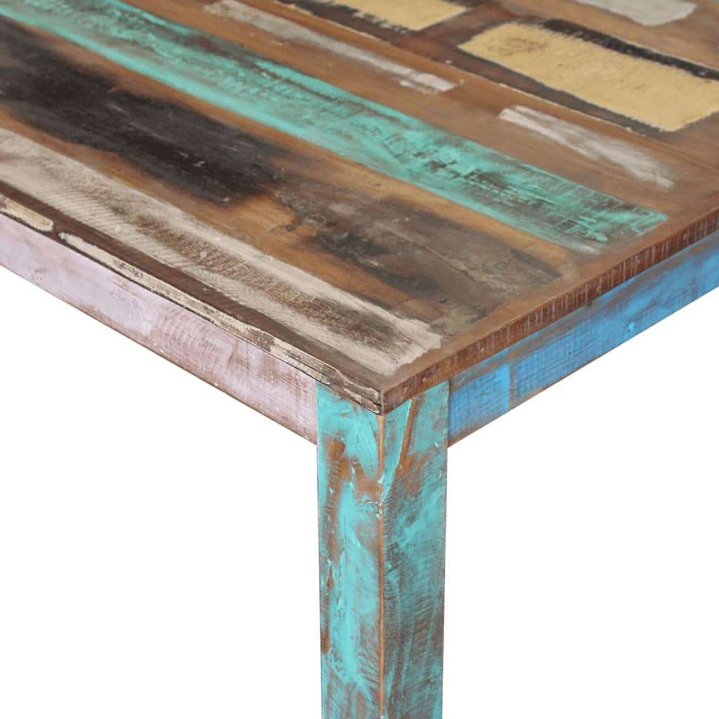 Blagovaonski stol od masivnog obnovljenog drva 80 x 82 x 76 cm