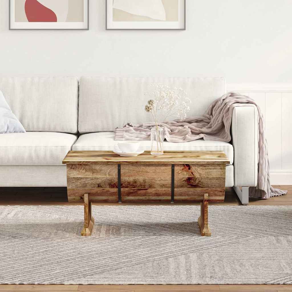 Stolić za Kavu Masivno Mango Drvo 88x50x40 cm