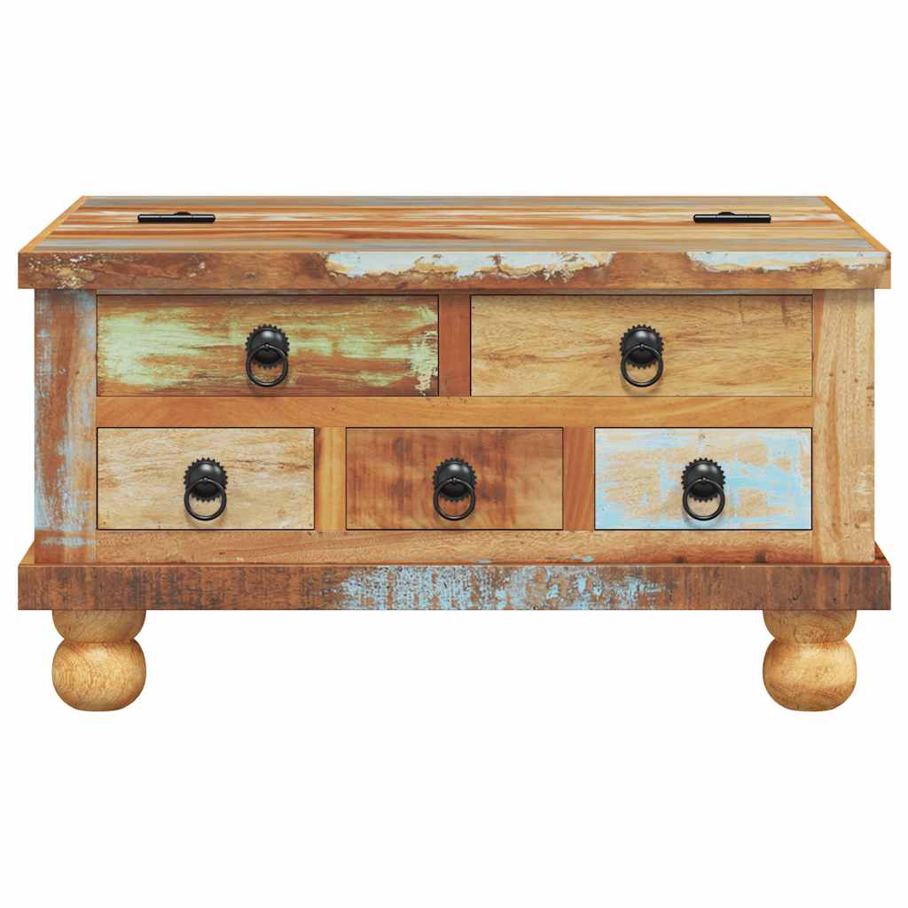 Stolić za kavu od obnovljenog drva 70 x 70 x 38 cm