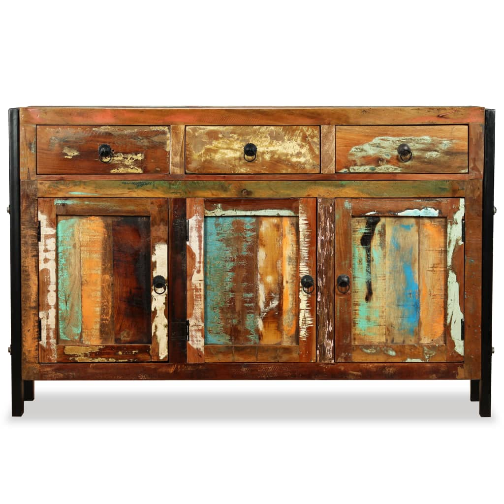 Komoda Masivno Obnovljeno Drvo 120x35x76 cm