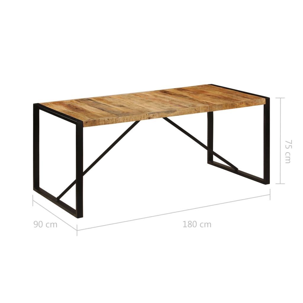 Blagovaonski Stol Masivno Grubo Obrađeno Drvo Manga 180 cm