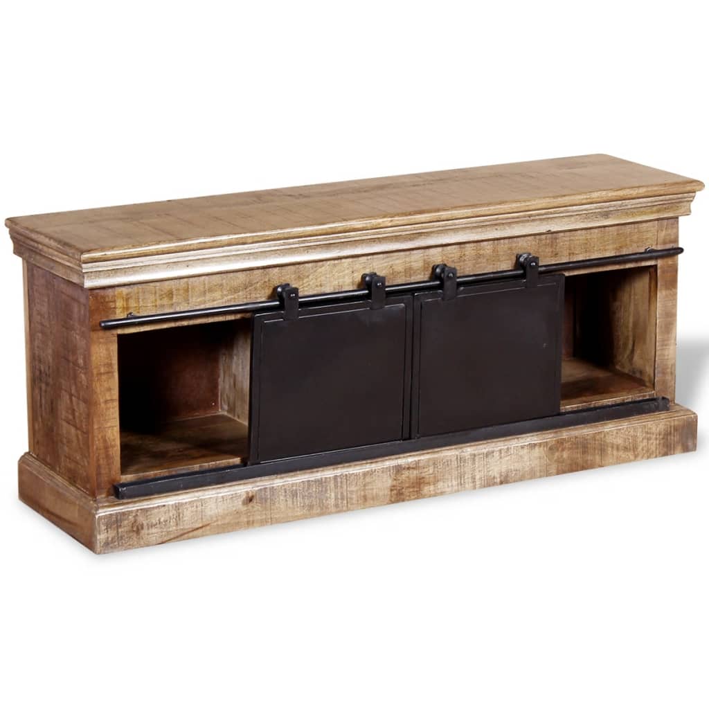 TV Ormarić s 2 Klizna Vrata Masivno Mango Drvo 110x30x45 cm