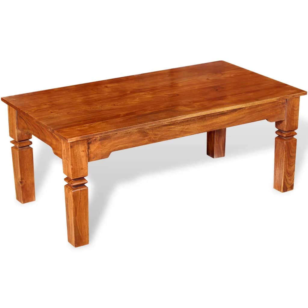 Stolić za kavu od masivnog drva 110 x 60 x 45 cm