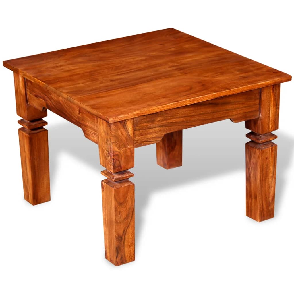 Stolić za kavu od masivnog drva 60 x 60 x 45 cm
