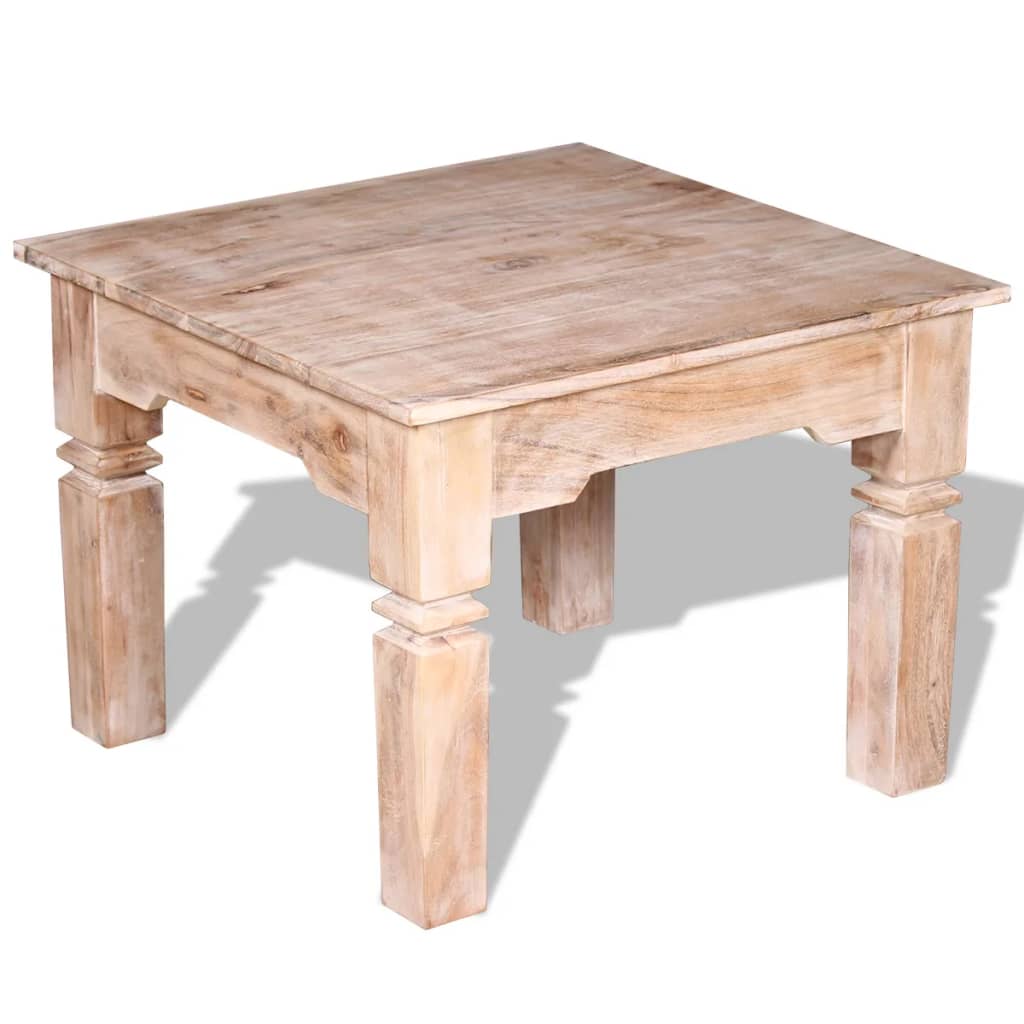 Stolić za kavu od bagremovog drva 60 x 60 x 45 cm