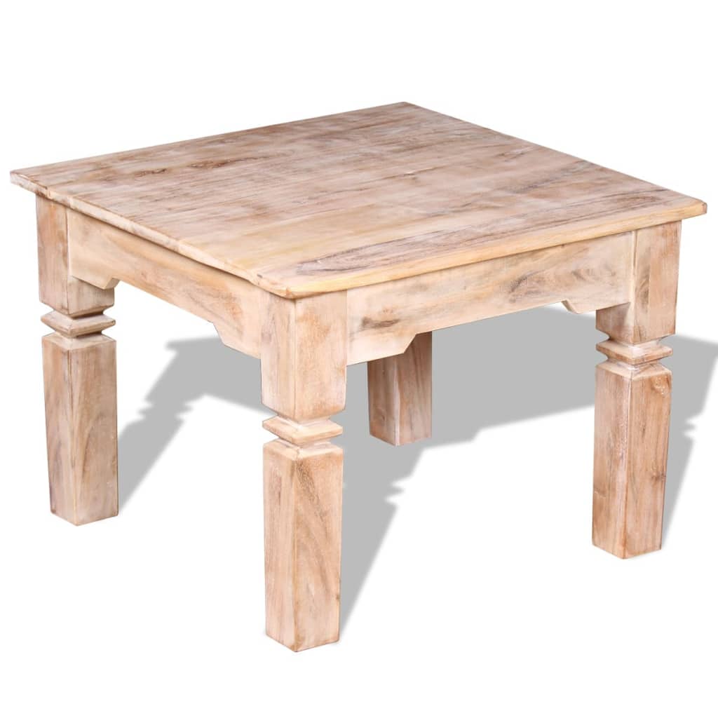 Stolić za kavu od bagremovog drva 60 x 60 x 45 cm