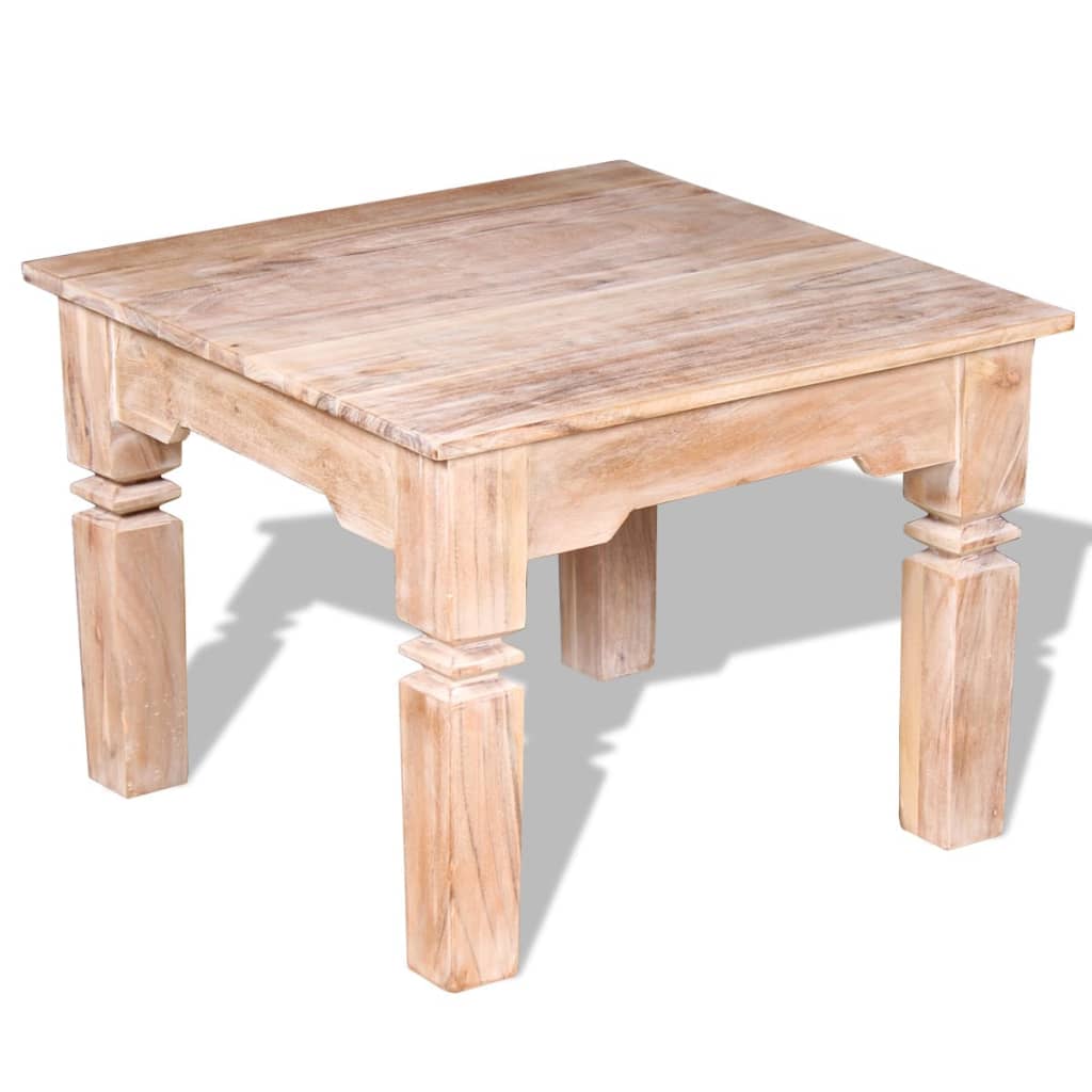 Stolić za kavu od bagremovog drva 60 x 60 x 45 cm
