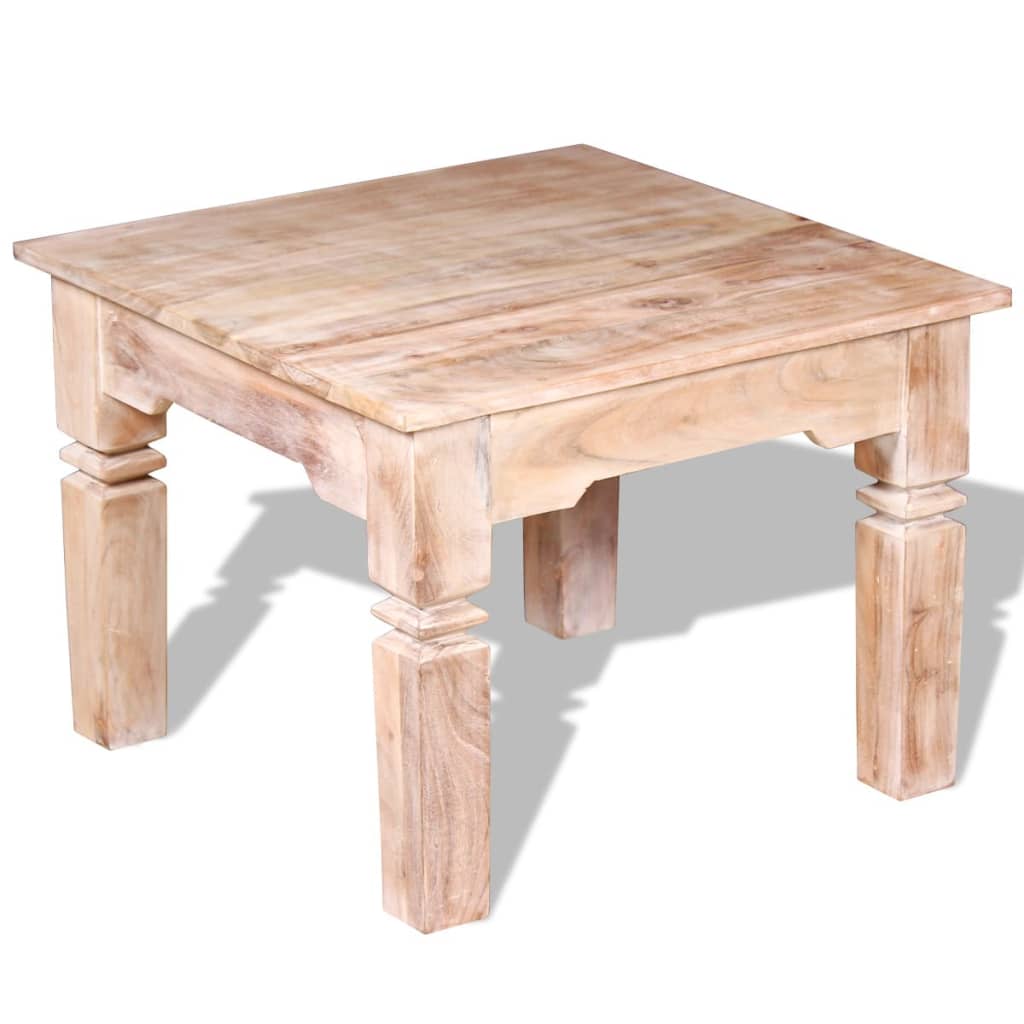 Stolić za kavu od bagremovog drva 60 x 60 x 45 cm