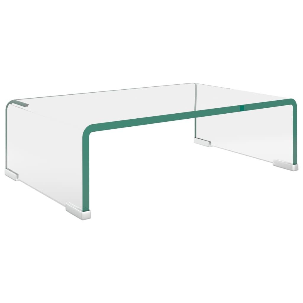 Stalak za TV/Monitor Stakleni Prozirni 40x25x11 cm