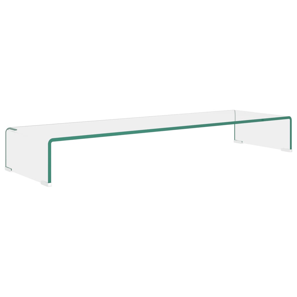 Stalak za TV /Monitor Prozirno Staklo 100x30x13 cm