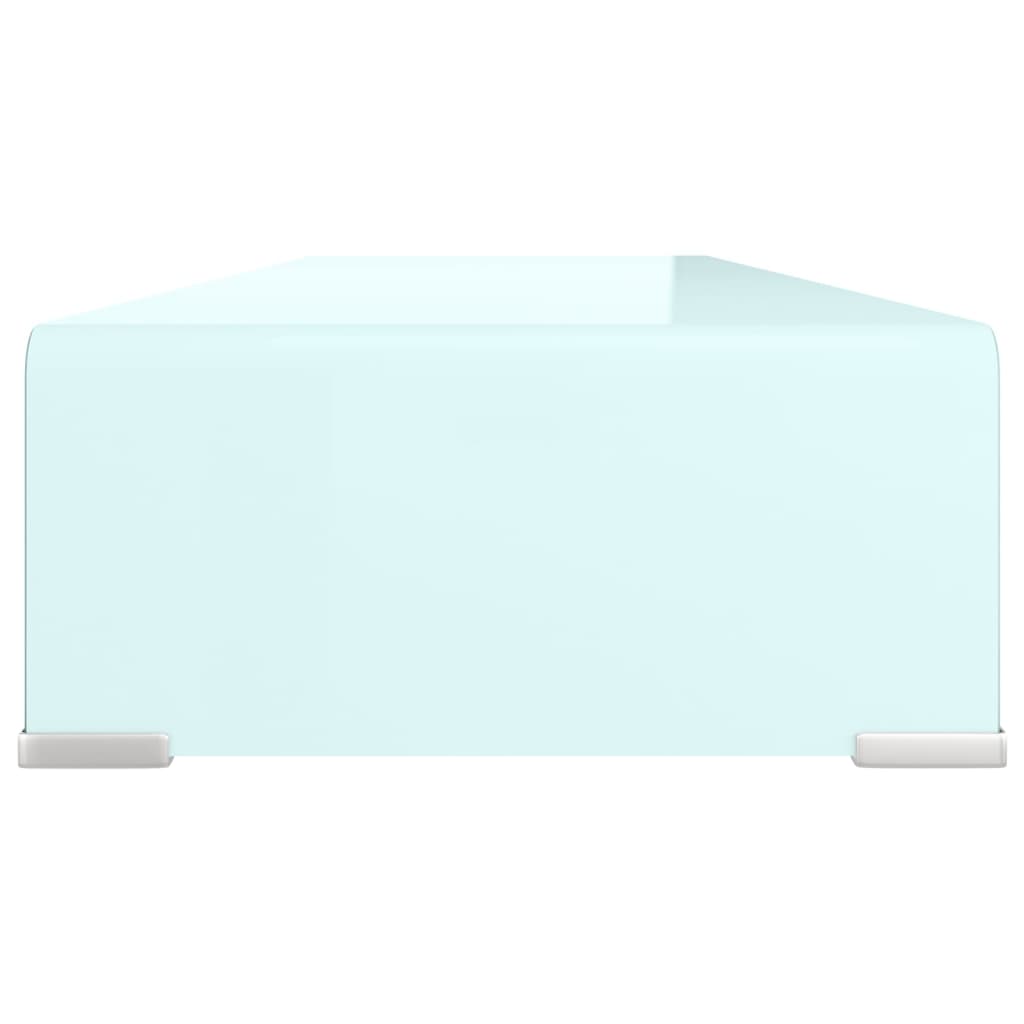 Stalak za TV/monitor stakleni zeleni 90 x 30 x 13 cm